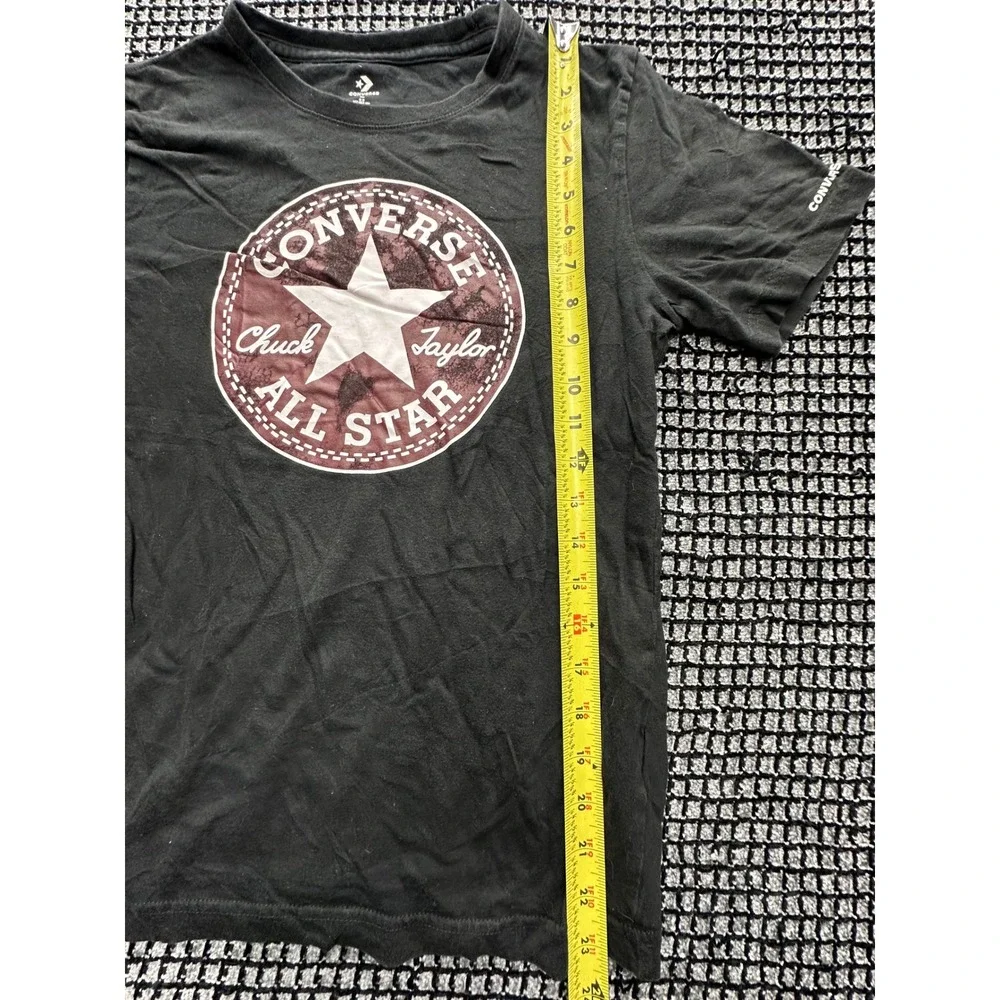Converse Graphic Tee Youth Large Black Chuck Taylor All Star Logo